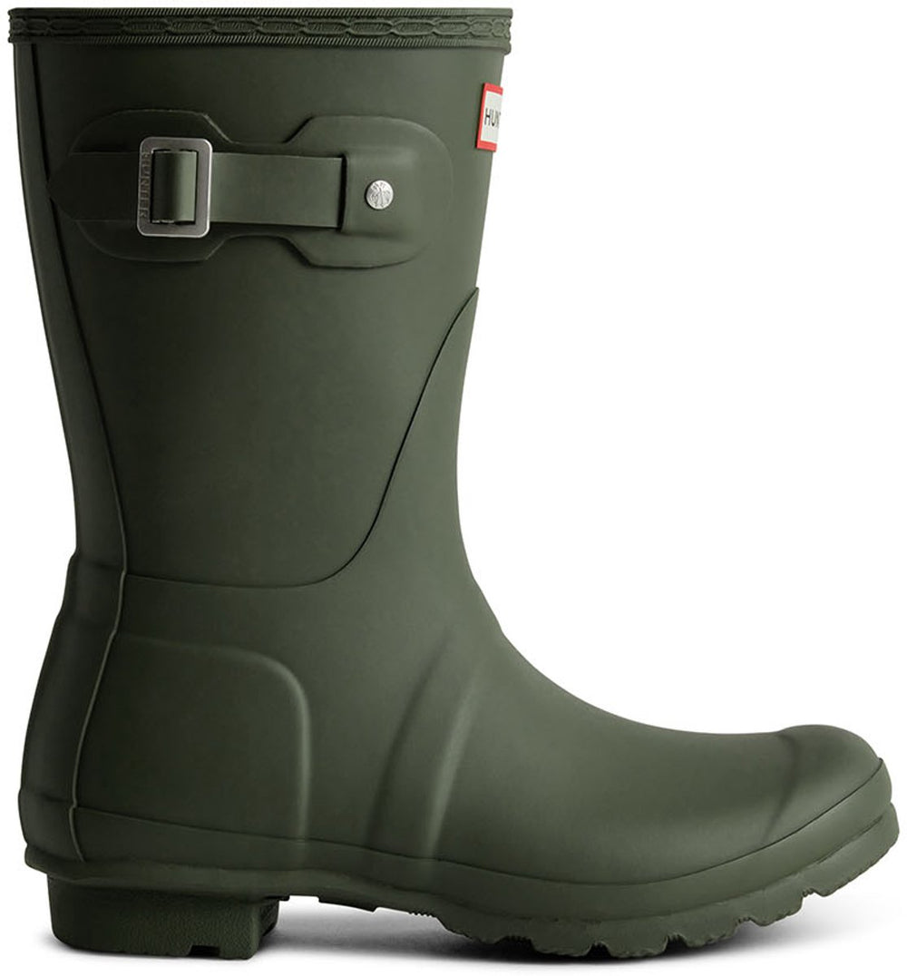 Hunter womens original short laarzen - rubber - dames - groen - maat 39