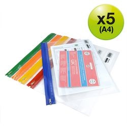 Gripzakken rapesco 1503 a4+ kleurassortiment