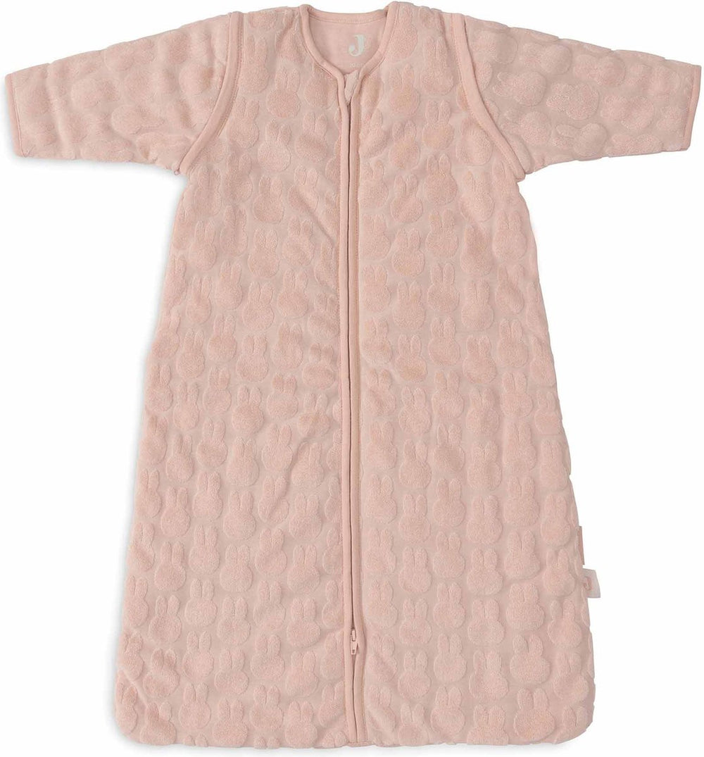 Jollein x nijntje - baby slaapzak winter met afritsbare mouw 90cm - miffy jacquard wild rose - winterslaapzak