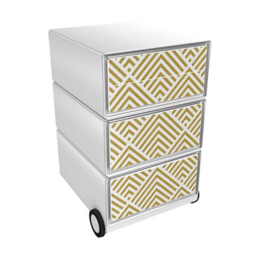Mobiel ladeblok paperflow art deco - rising sun wit abs, polystyreen