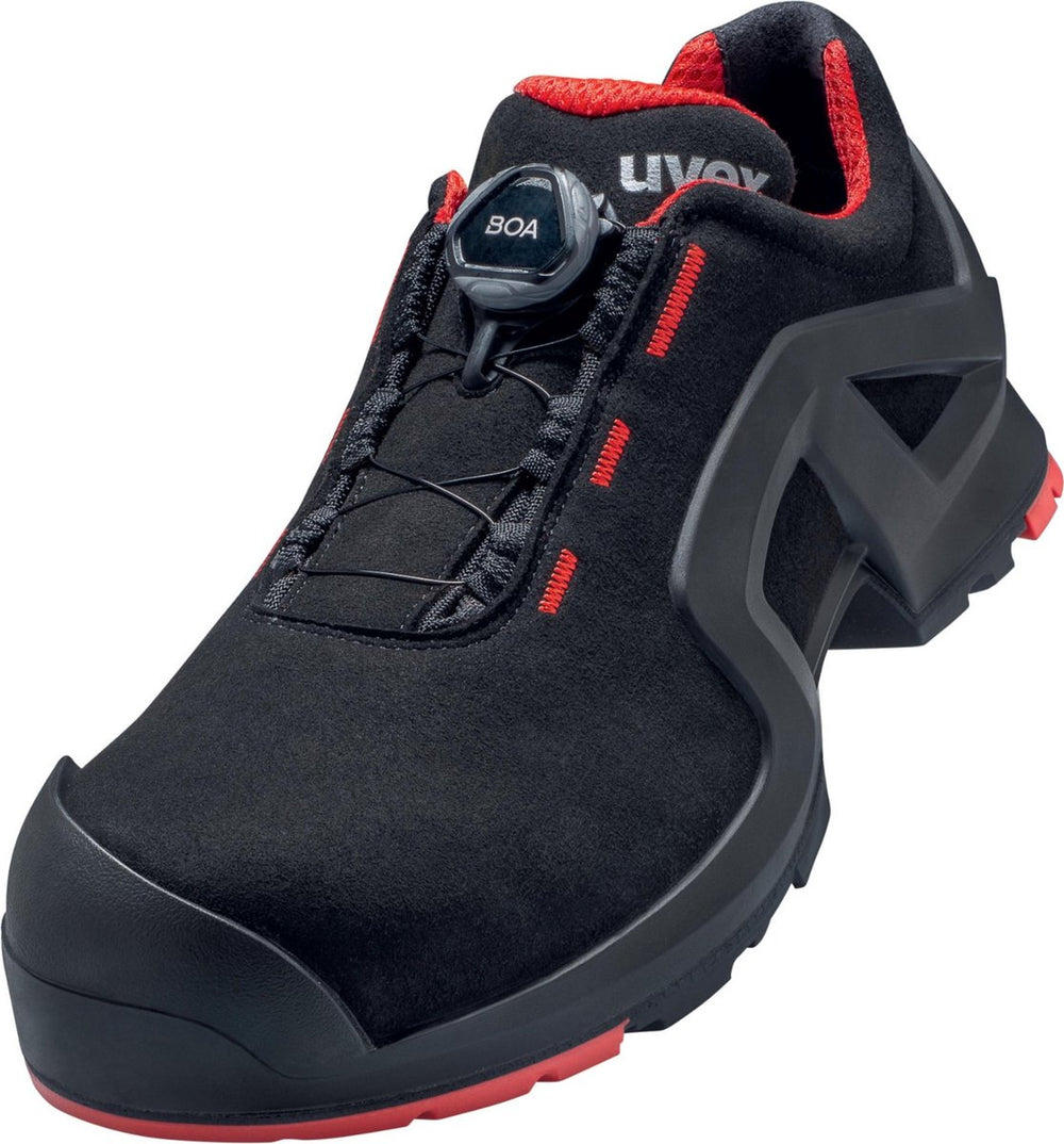 Uvex 6567 6567245 lage veiligheidsschoenen s3 schoenmaat (eu): 45 zwart rood 1 paar