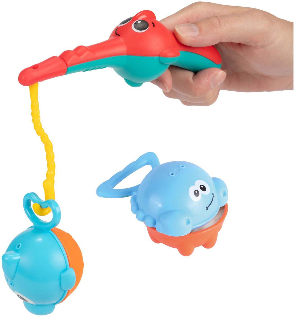 Toi-toys kleine sterren badspeelgoed vishengel met 3 vissen, 4dlg.