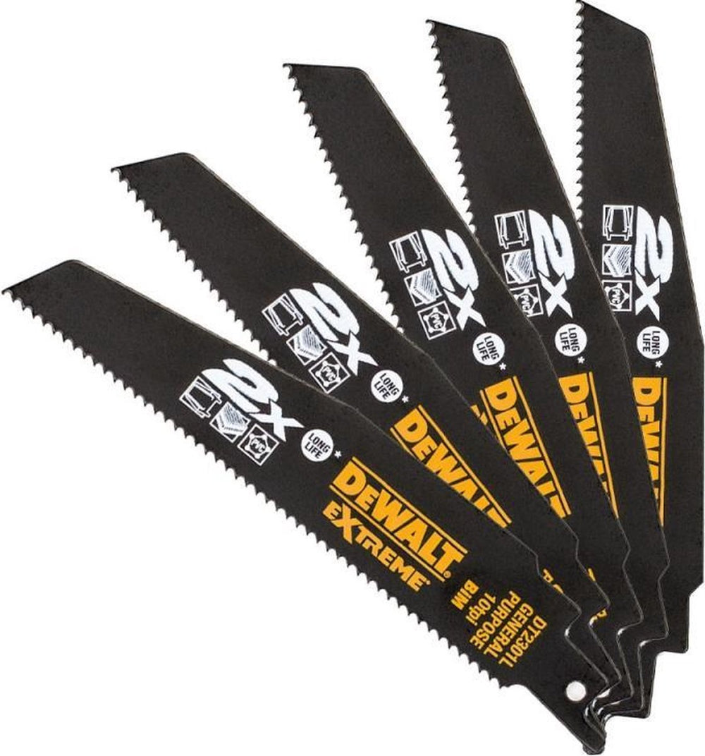 Dewalt dt2301l reciprozaagblad - 152 x 2,5mm - universeel (5st)