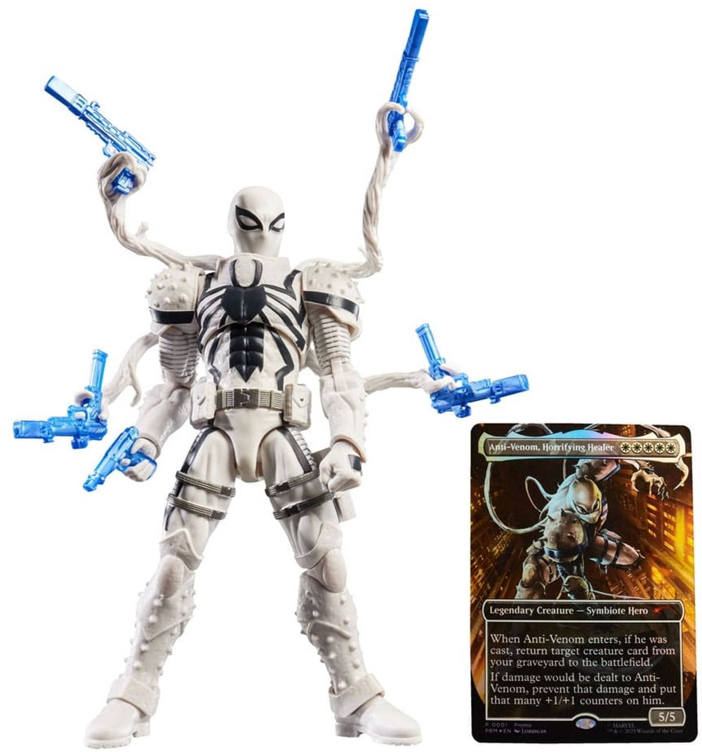 Hasbro marvel legends magic: the gathering action figure agent anti-venom (plus exclusive foil card) 15 cm action figuur