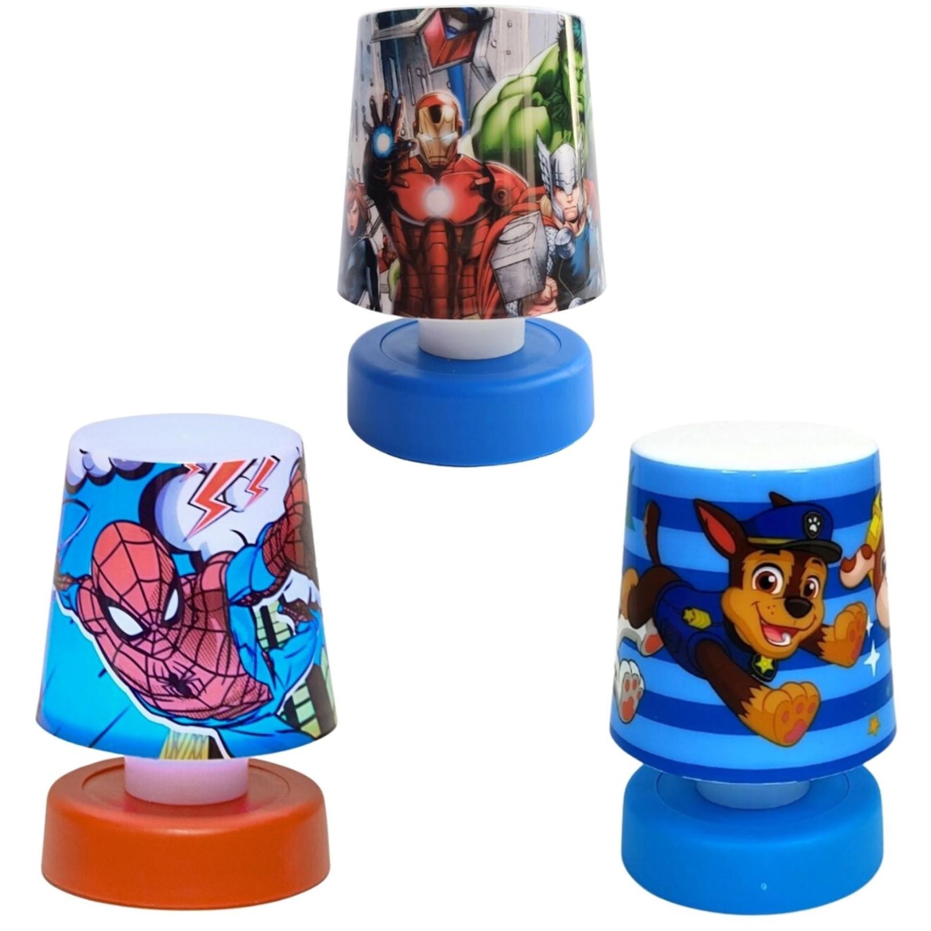 Licentie push light op batterij 11cm
