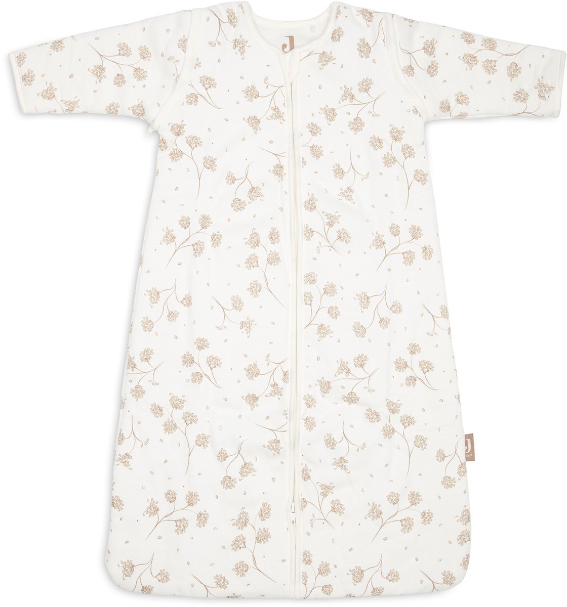 Jollein slaapzak baby met afristbare mouw 110cm - leafy dreams