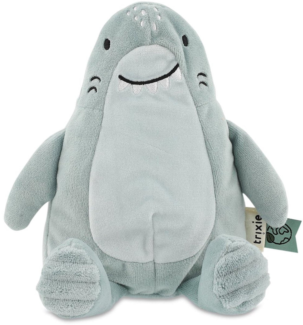 Trixie kleine knuffel mr. shark – 0m+ – ideaal als kraamcadeau – gerecycleerde stof