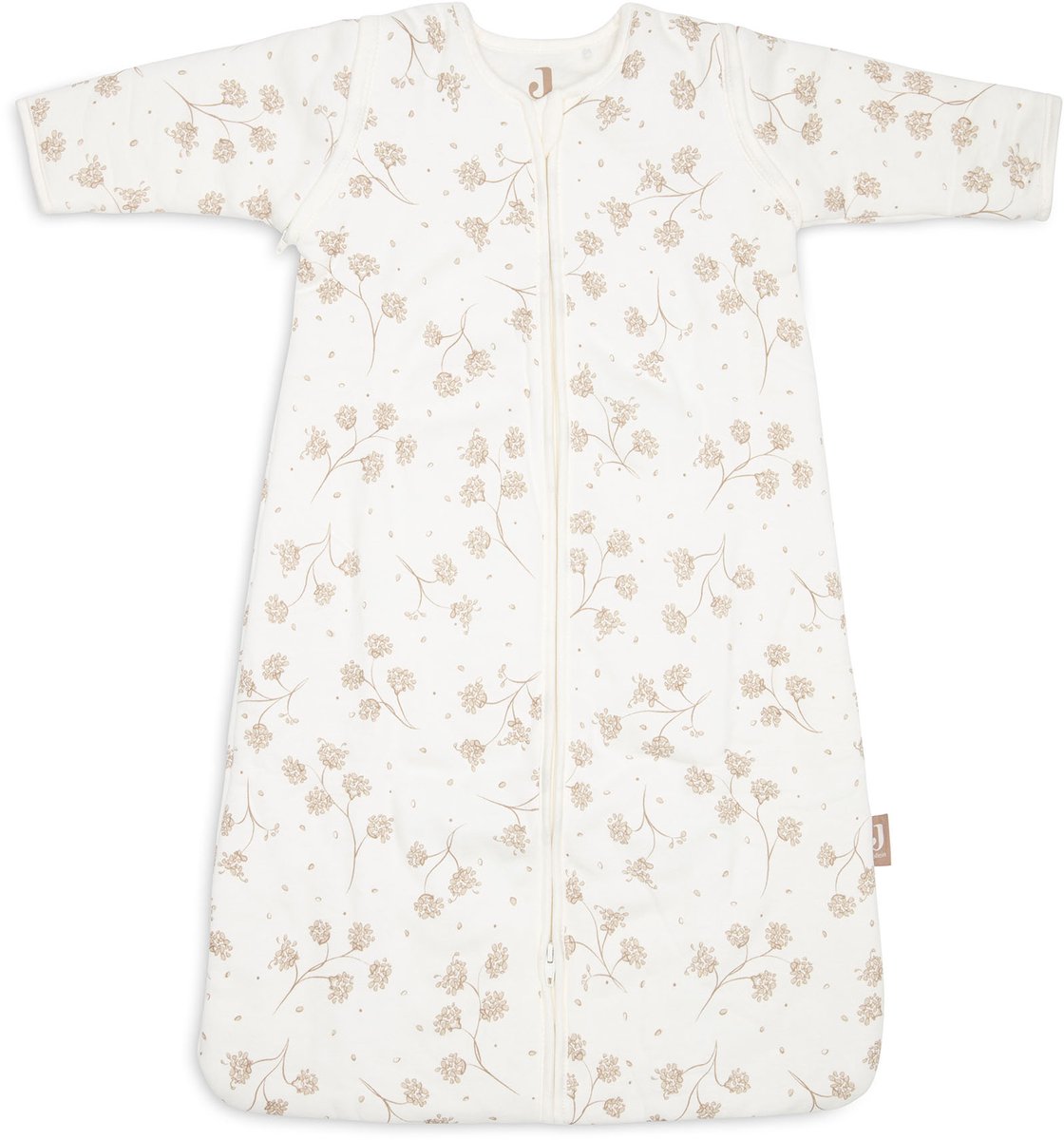 Jollein slaapzak baby met afristbare mouw 90cm - leafy dreams
