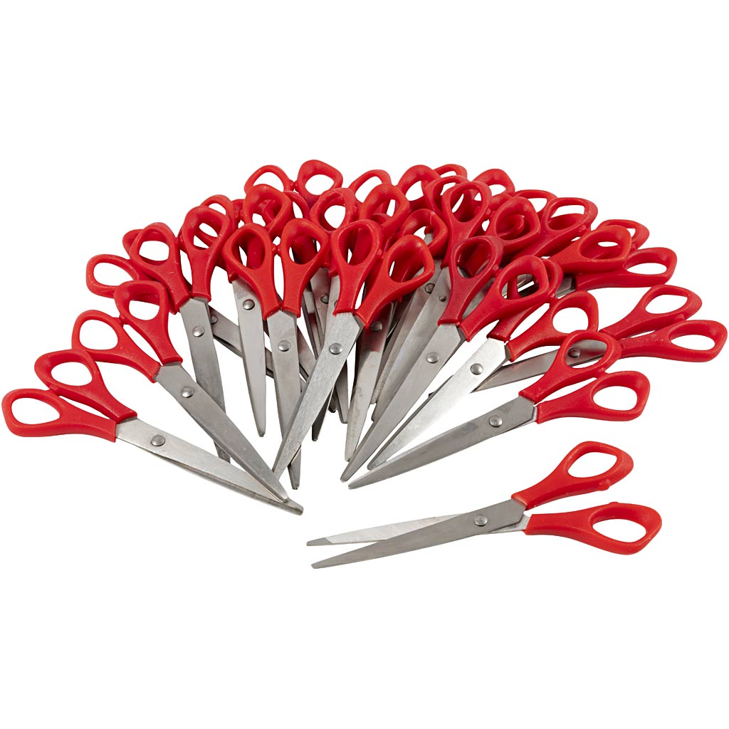 Https: www.cchobby.nl schoolscharen-l-16-cm-puntig-linkshandig-rood-24-stuk-1-doos