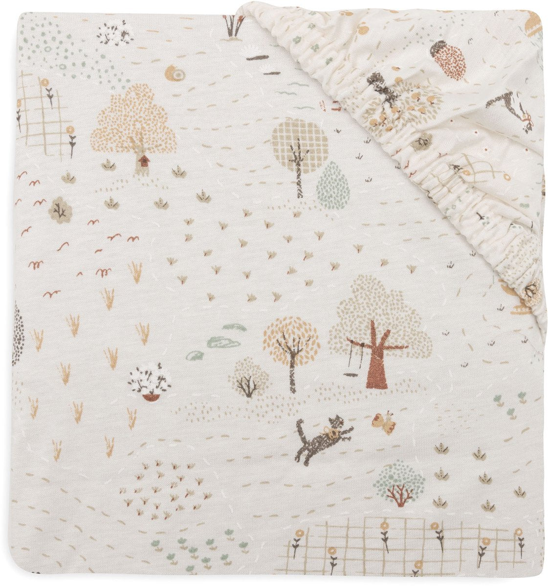 Jollein hoeslaken wieg - 40 50x80 90cm - jersey - tiny park