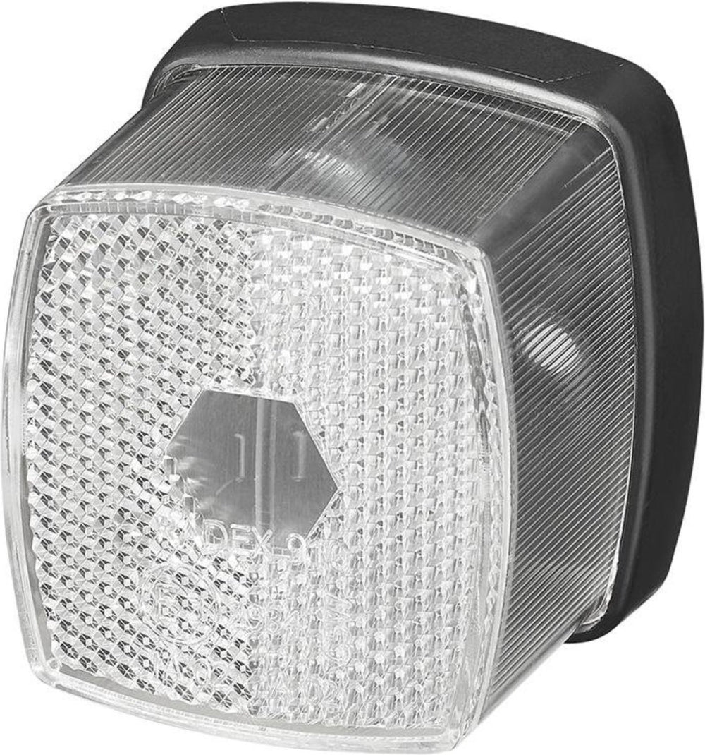 Proplus markeringslamp - zijlamp - contourverlichting - reflector - wit - 65 x 60 mm