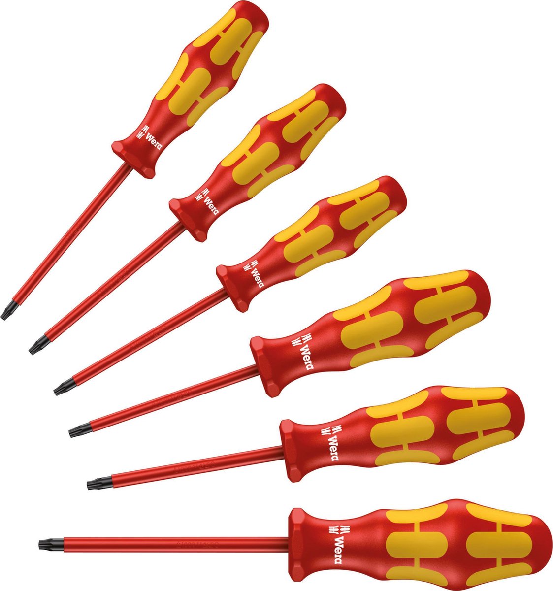 Wera kraftform 100 vde - schroevendraaierset - torx - 6-delig