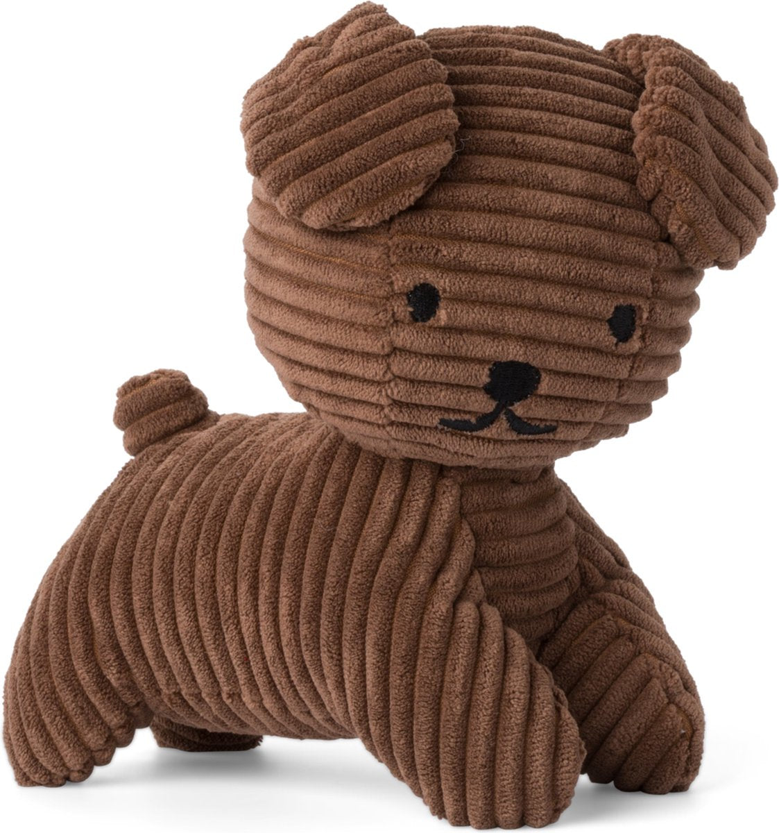 Bon ton toys nijntje - snuffy eco corduroy brown - 21 cm - 8
