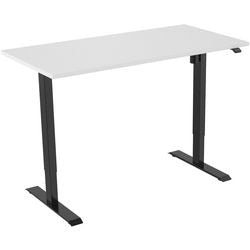 Euroseats bureau zwart, wit b000bl120wht 80 x 750-1235 x 120 mm