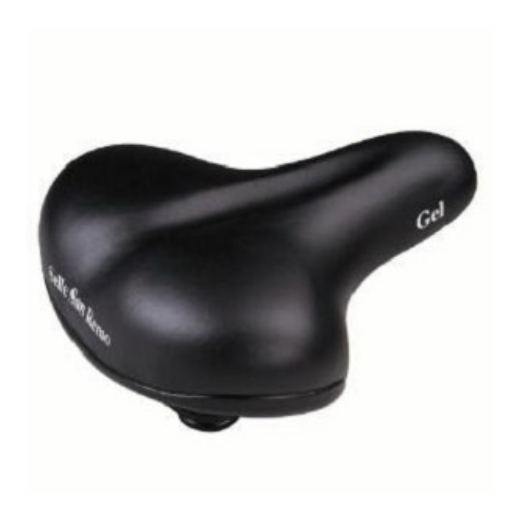 Selle gel San Remo, cuir inclus (emballage atelier).
