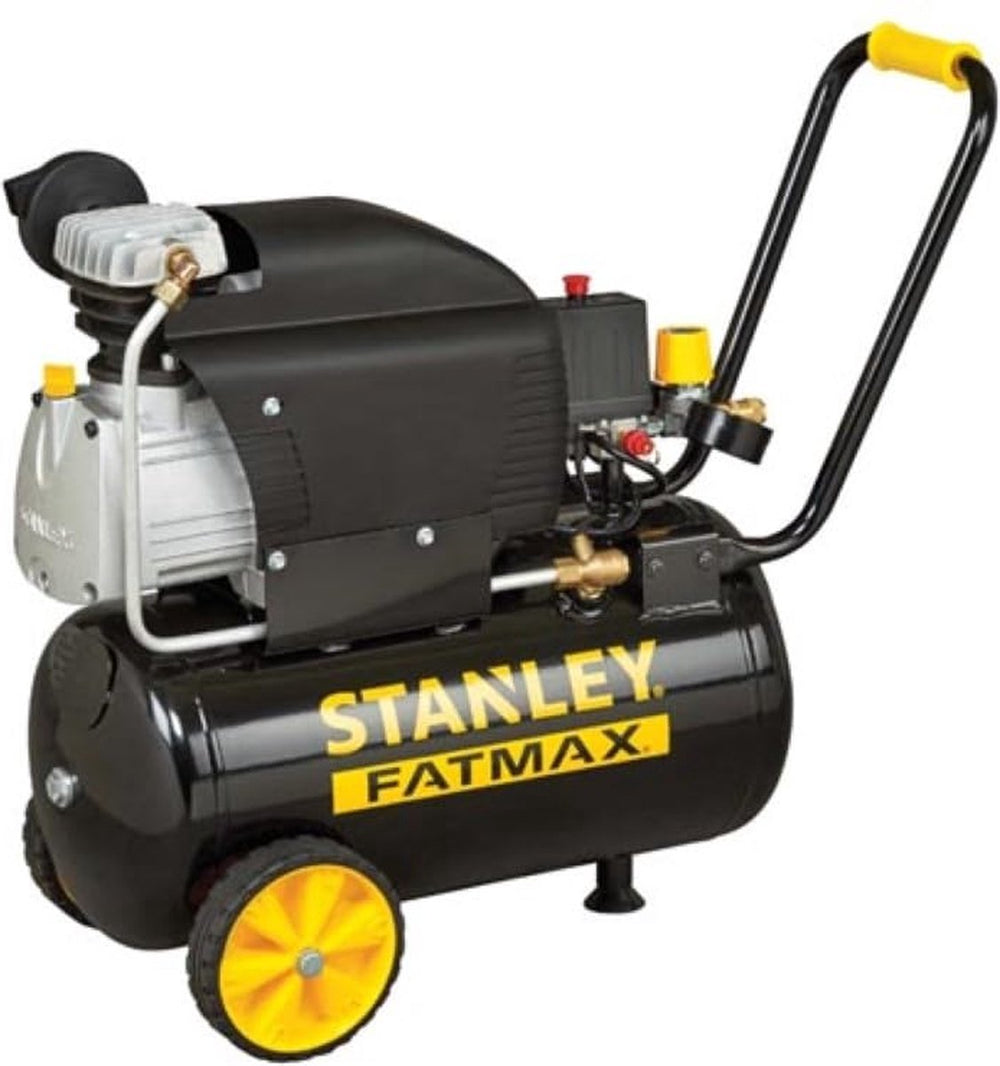 Stanley fatmax robuuste compressor met directe aandrijving en oliesmering – 2 pk – 24 l – 8 bar – 570x255x590 mm – zwart