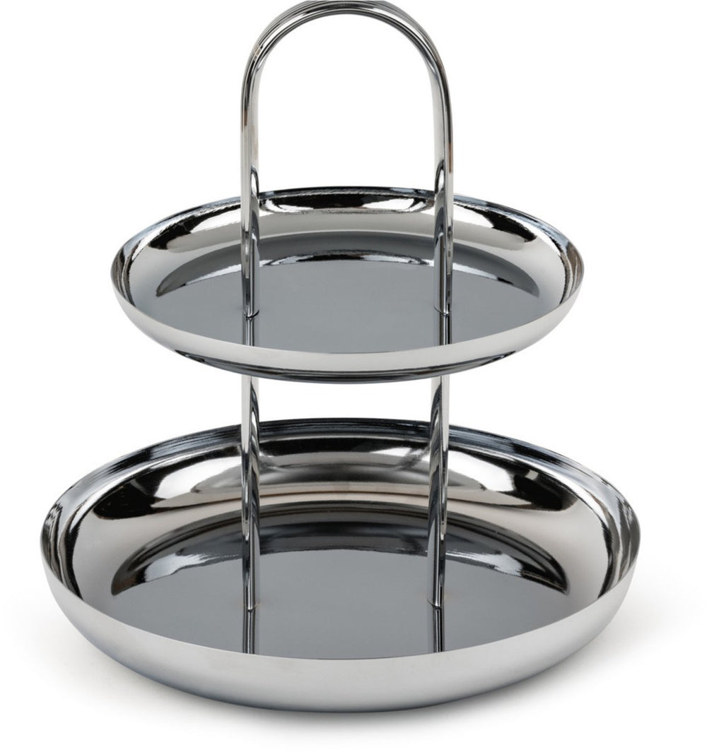 Zilverstad - étagère elana zilver kleur - dienblad rond - moederdag cadeautip!
