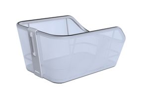 Panier arrière Basilic | 21 Litres | Aluminium | Bleu | Système WSL