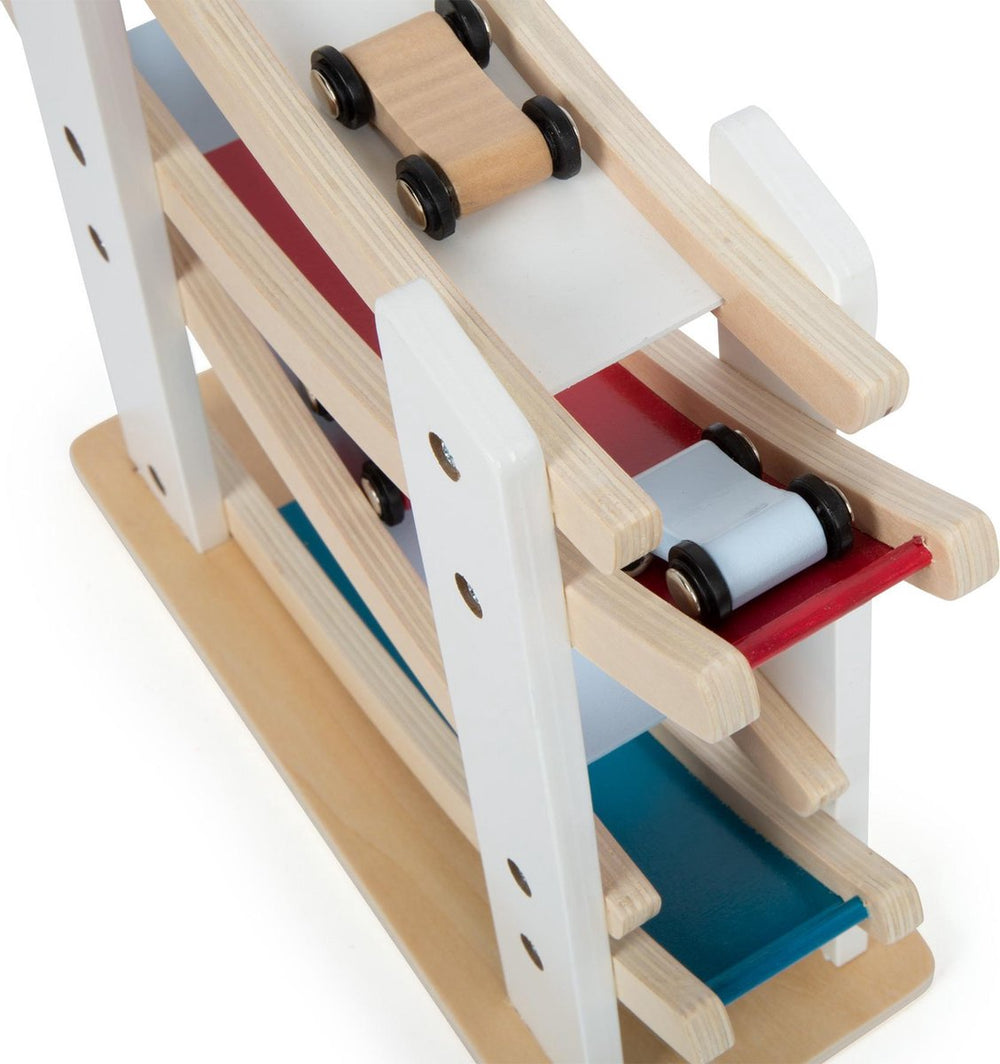 Small foot - houten autobaan met 4 auto's