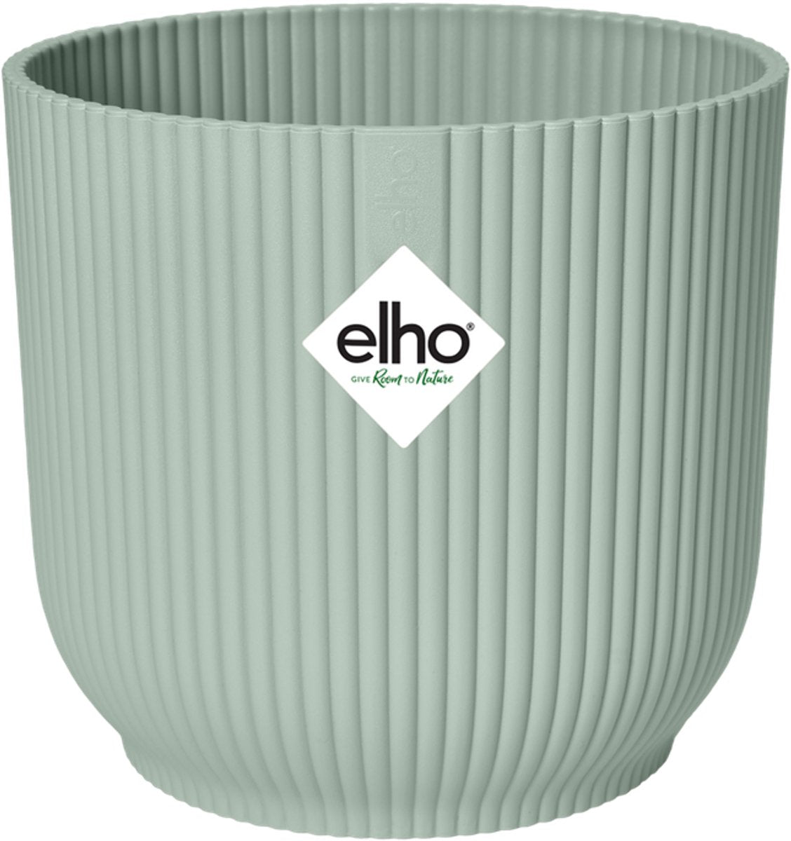 Elho vibes fold rond mini 11 - bloempot voor binnen - 100% gerecycled plastic - ø 11.1 x h 10.5 cm - sorbet groen