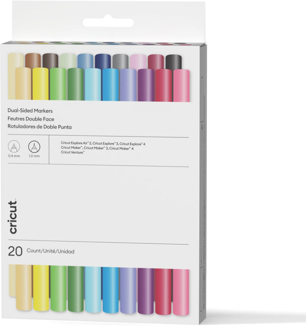 Cricut ™ dual-tip markers – ultimate (20 stuks)