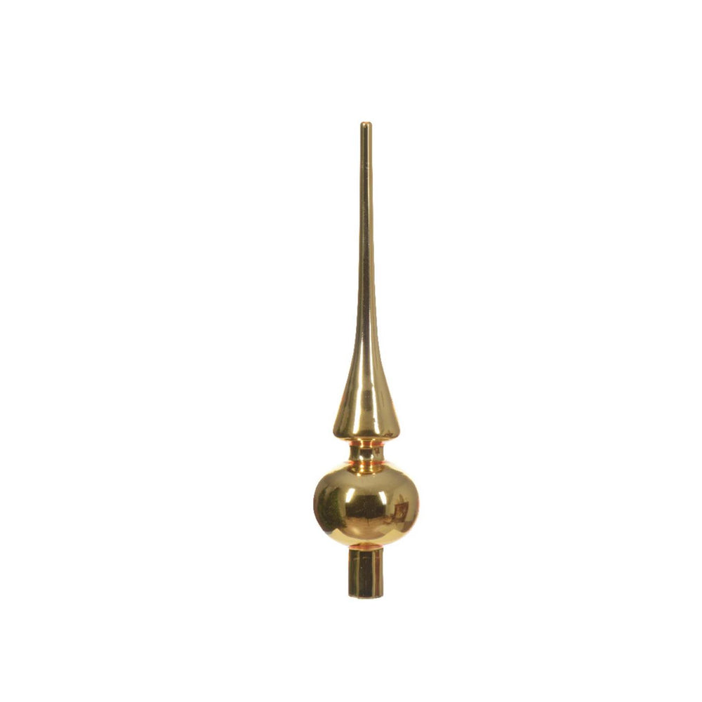 Decoris piek glas glans licht goud dia6x26cm