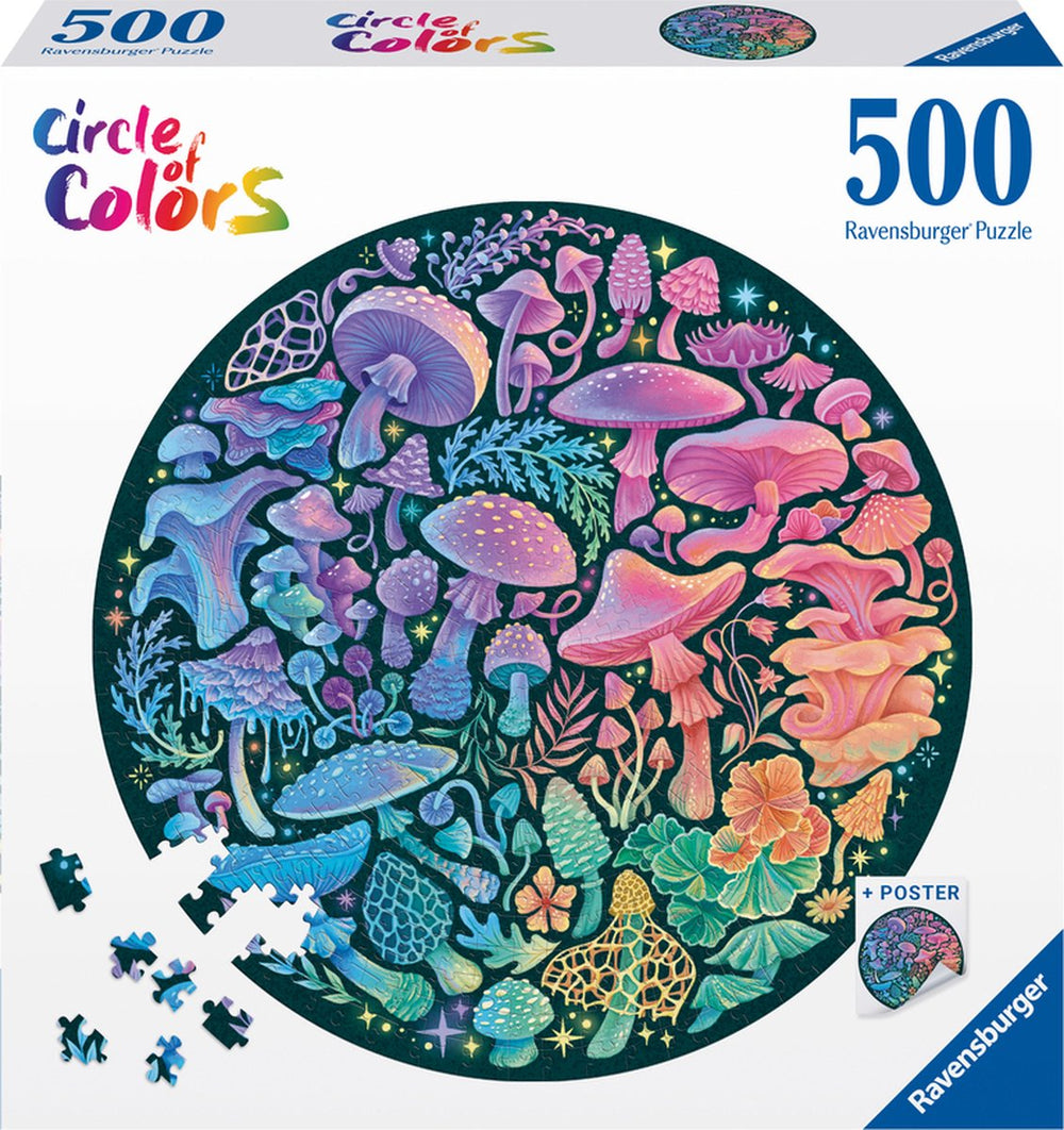 Legpuzzel Circle of Colors Paddenstoelen, 500st.
