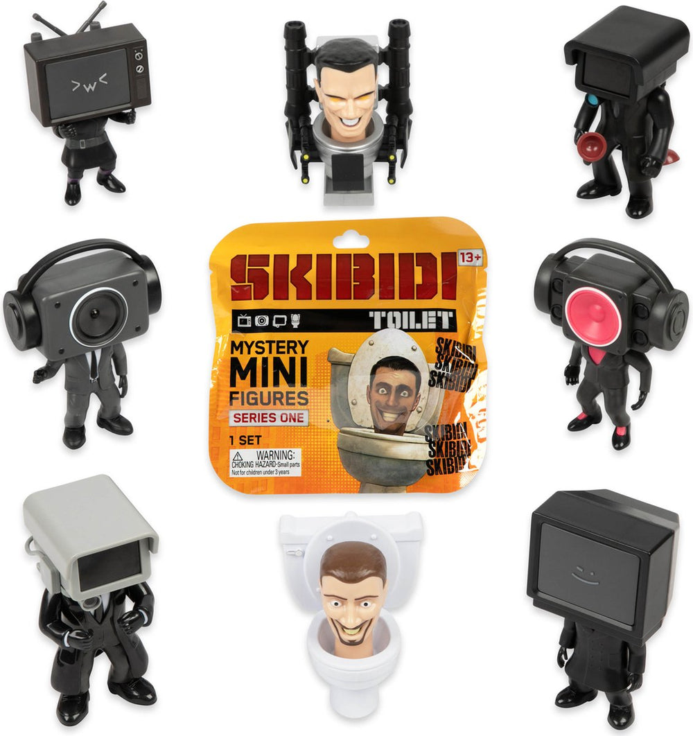 Skibdi toilet mini figuren 6 cm assorti