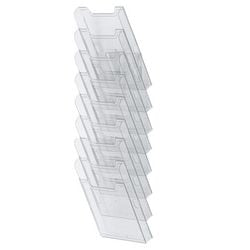 Wandfolderhouder exacompta a4 staand 8-vaks transparant