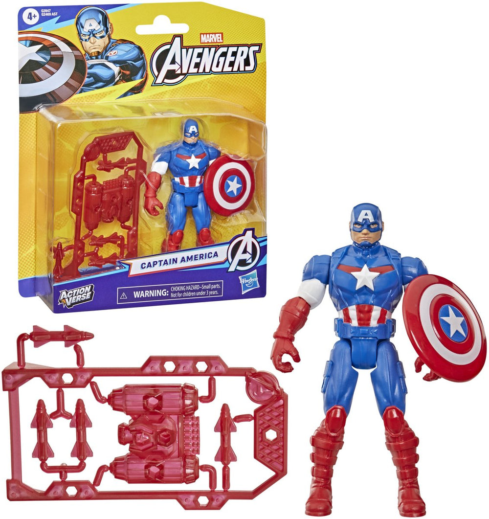 Marvel avengers actionverse captain america - actiefiguur 11cm