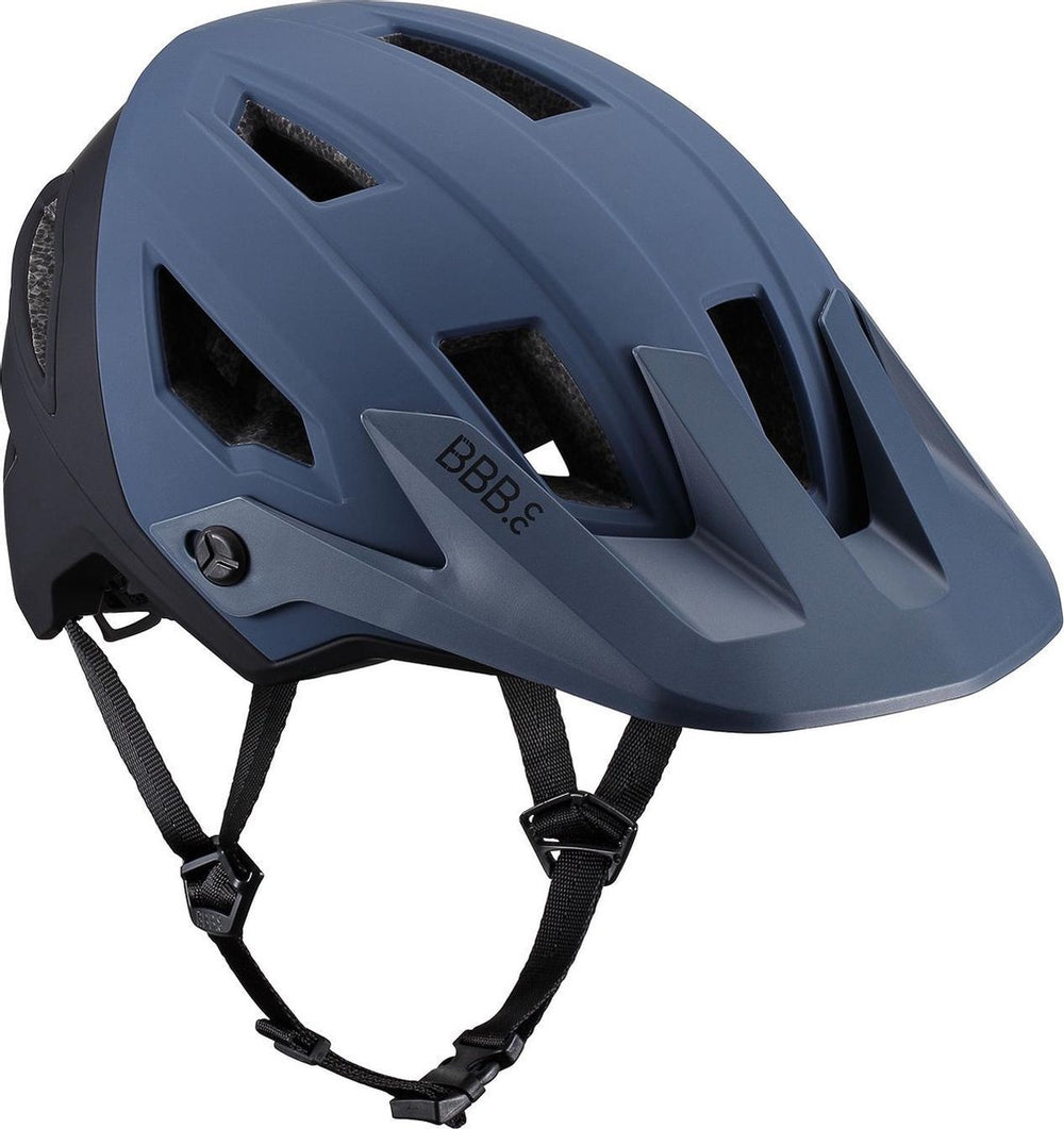 Bbb cycling shore mountainbike helm - fietshelm volwassenen - sporthelm - mat heritage blauw - maat l - bhe-59