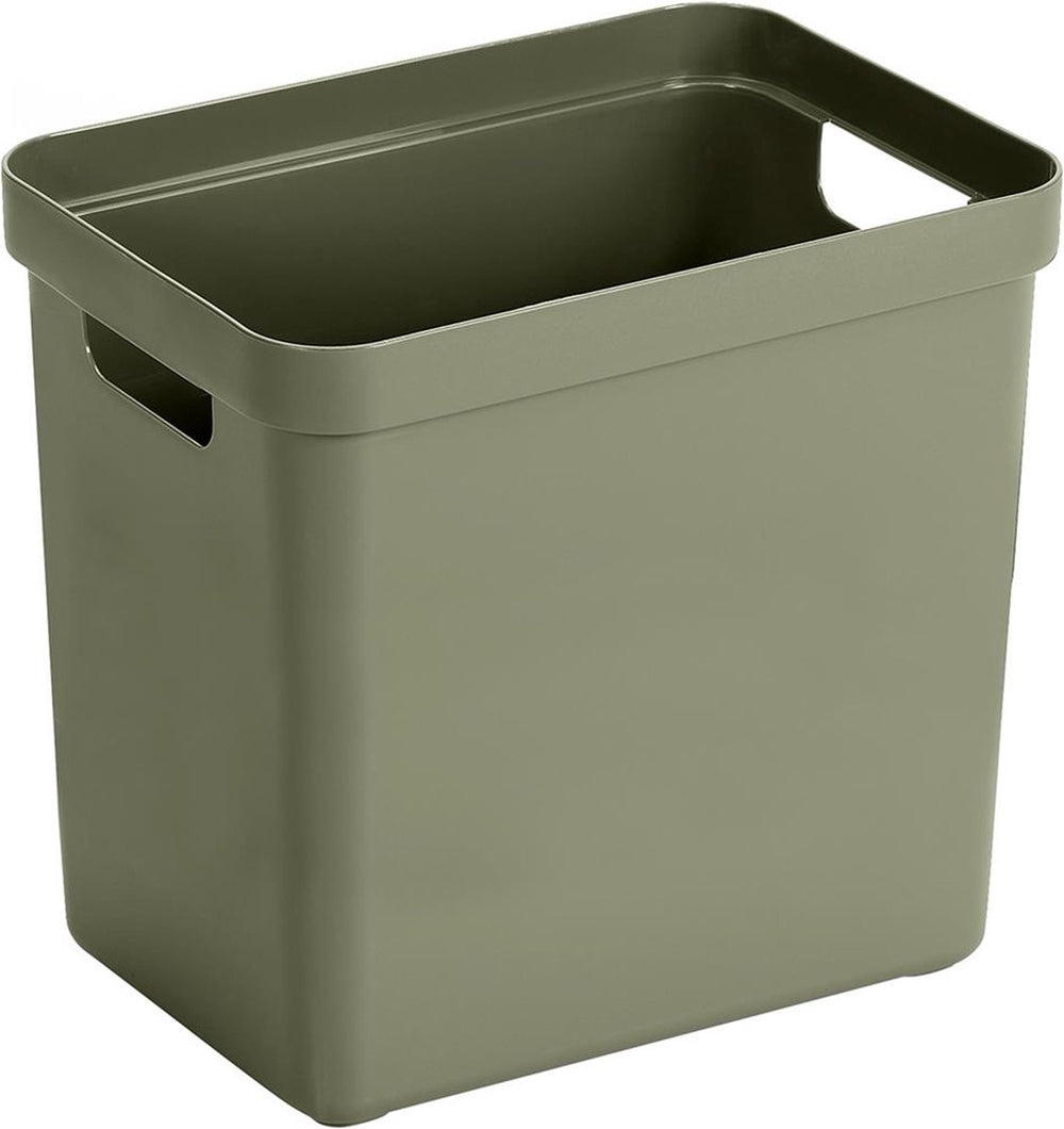 Sunware - sigma home opbergbox 25l donker groen - 35 x 24,6 x 36,3 cm