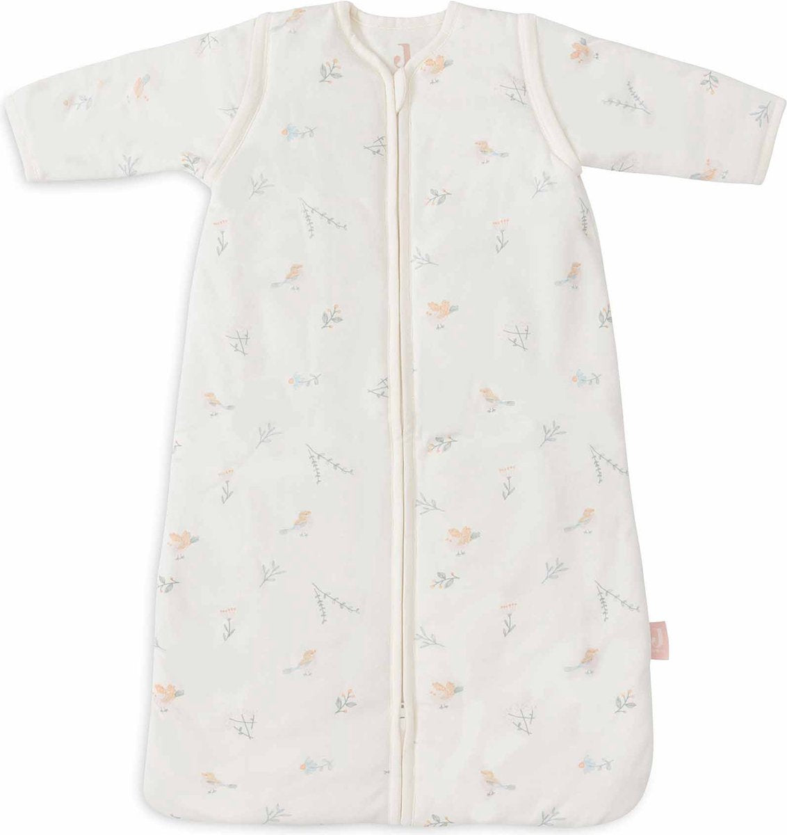 Jollein baby slaapzak winter met afritsbare mouw 90cm - lovely birds - winterslaapzak