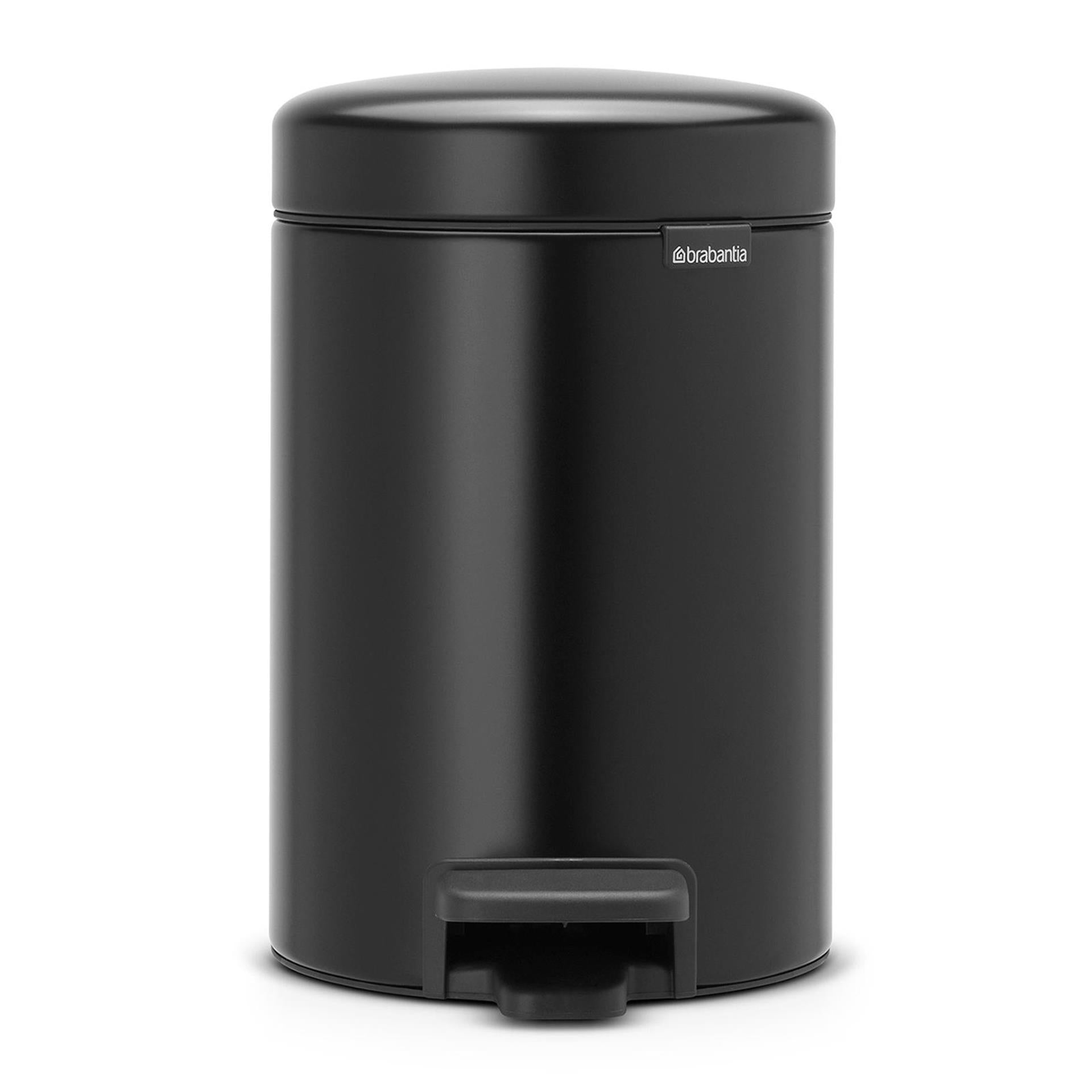 Brabantia pedaalemmer newicon 3l mat zwart