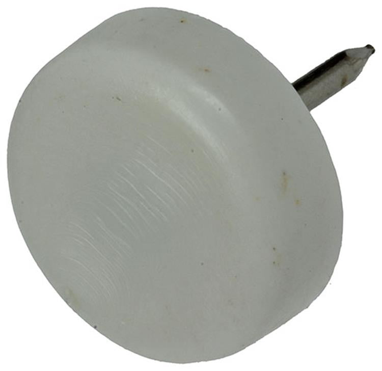 Mack 1047706 - stoelglijder nagel kunststof wit ø 19 mm 12 st pcs | 6 stuks