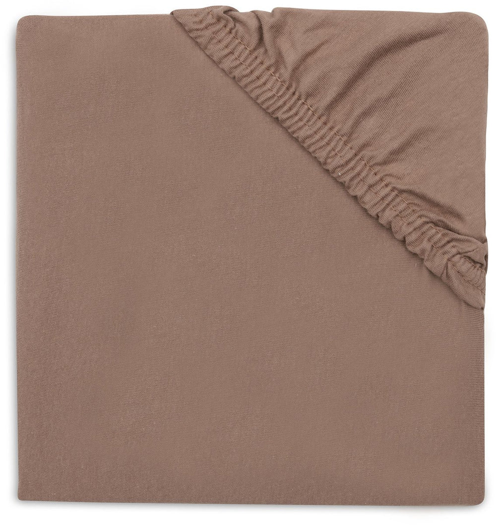 Jollein hoeslaken ledikant - 70 75x140 150cm - jersey - milky coffee