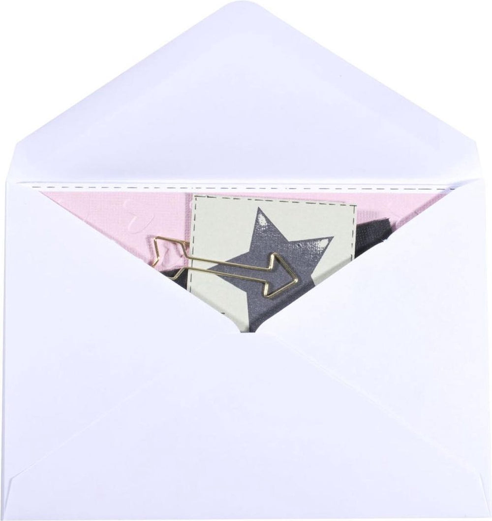 Florence enveloppen van stevige kwaliteit, wit rechthoek, 25 stuks, 11.4 x 16.2 cm