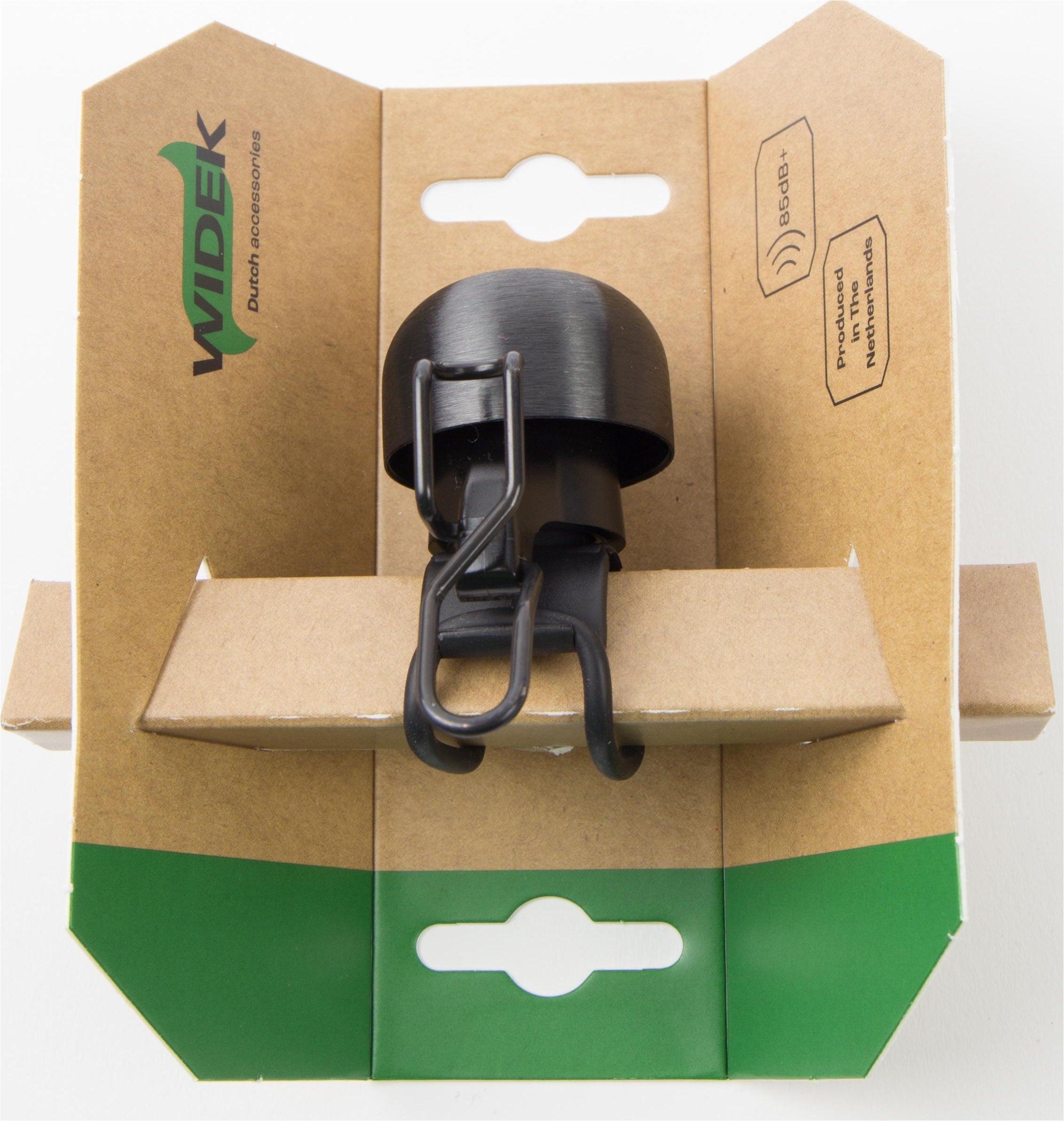 Qibbel widek bel luxe xxl pvd zwart 85db+ op kaart