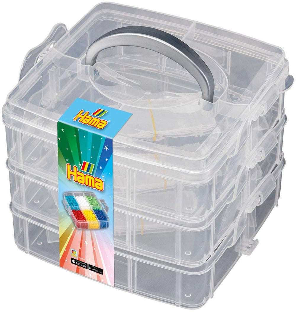 Hama strijkkralen opbergbox klein met 3 lades
