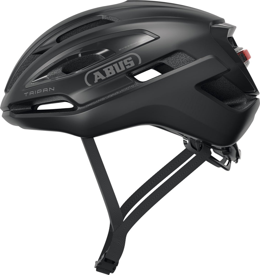 Abus fietshelm taipan led velvet black s - 51-55 cm - zwart - geschikt voor gebruik op gravel bikes - 275 g