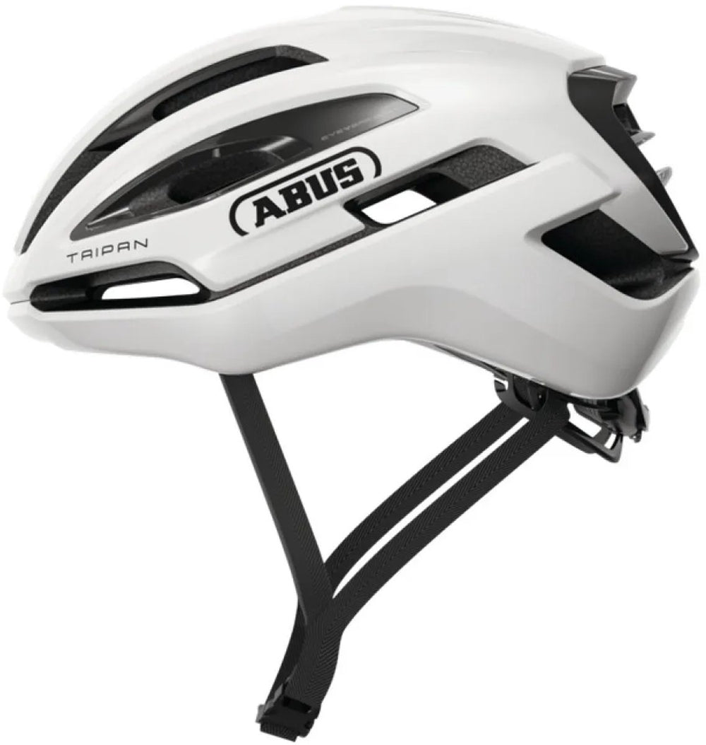 Abus fietshelm taipan shiny white l - 57-61 cm - wit - geschikt voor gebruik op gravel bikes - 295 g