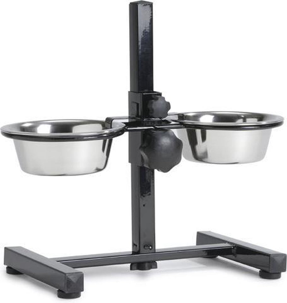 Beeztees standaard - dinerset hond - zwart - 16 cm