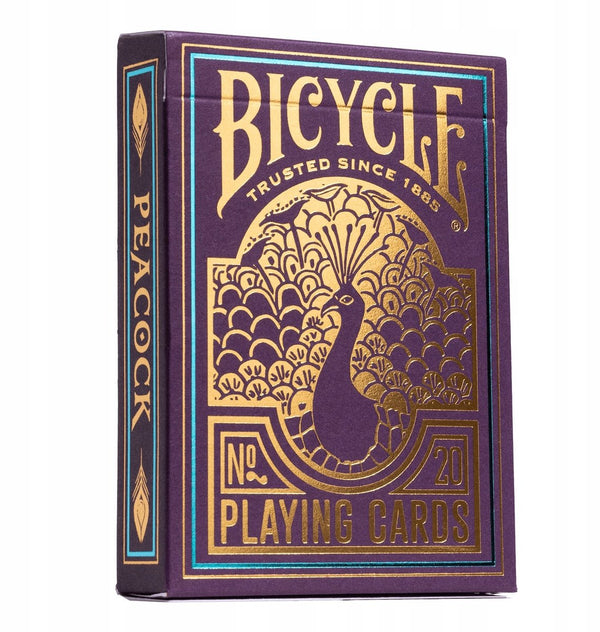 Bicycle purple peacock - premium speelkaarten - poker - ultimates - met cold-foil afwerking