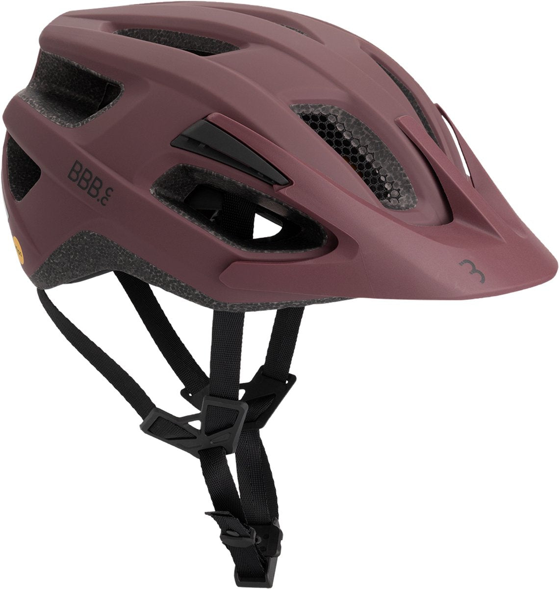 Bbb cycling dune mips 3.0 fietshelm volwassenen - mtb racefiets - fidlock sluiting - inclusief achterlicht houder - mat donker rood - maat s (52-55cm) - bhe-23