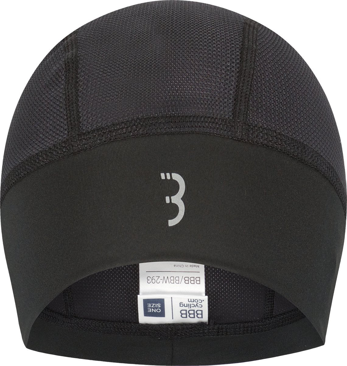 Bbb cycling helmmuts zomer - fietsmuts voor onder helm - 10-25 °c - mesh bovenstuk voor extra ventilatie - zwart - one size - comfortcap helmmuts fiets bbw-293