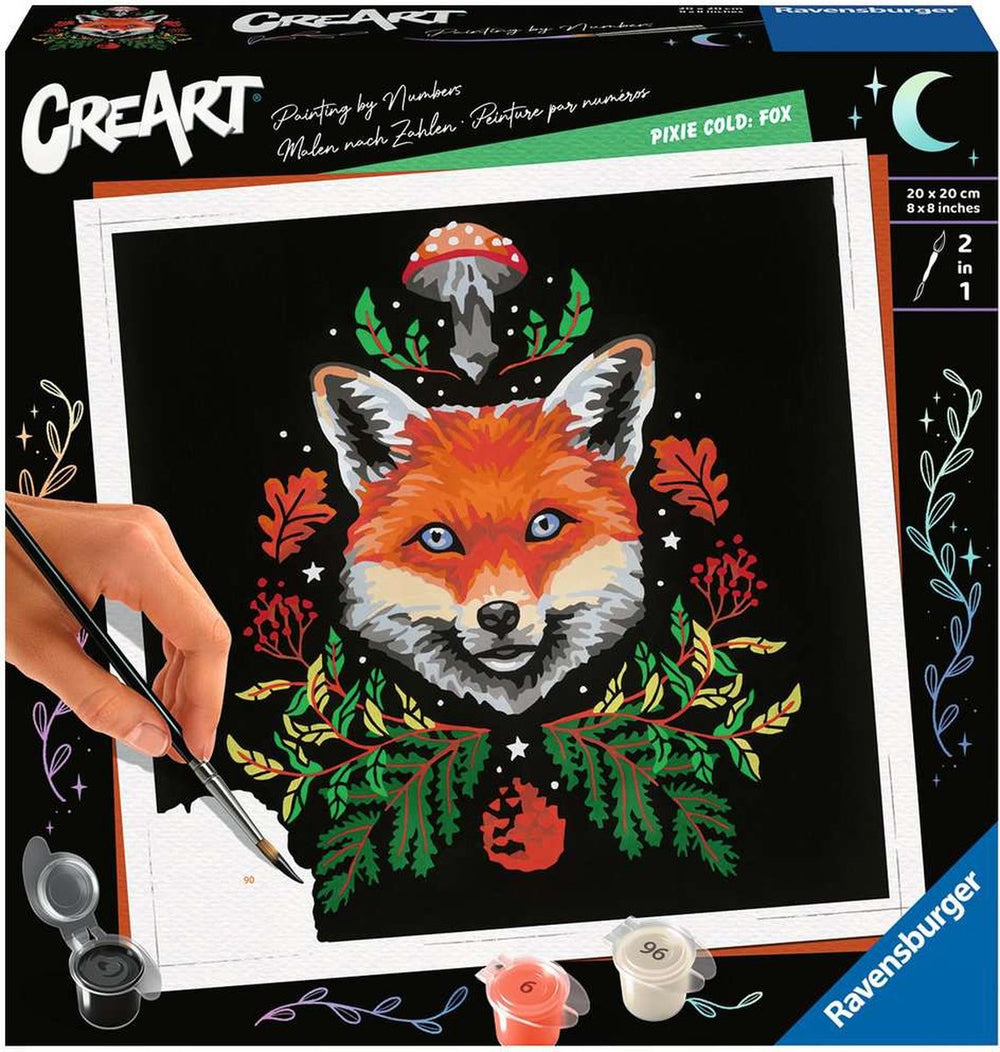 Ravensburger Pixie Cold Edition Fox - Painting by Numbers for Adults