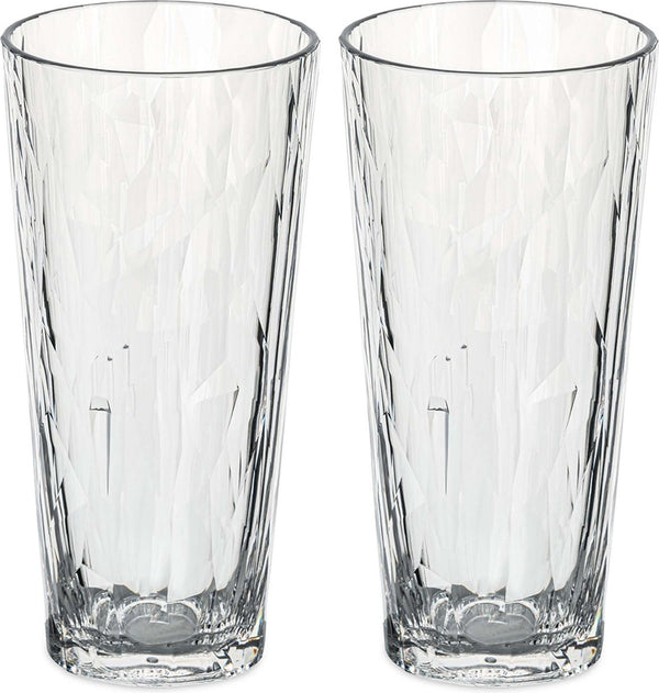Koziol - superglas club no. 19 glas 250 ml set van 2 stuks - thermoplastic - transparant -