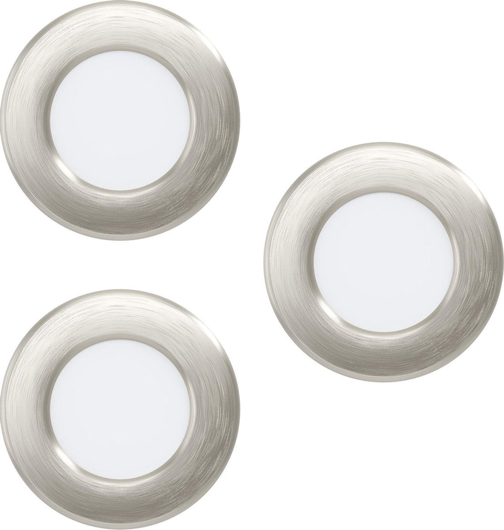 Eglo fueva 5 inbouwarmatuur - led - ø 8,6 cm - grijs wit