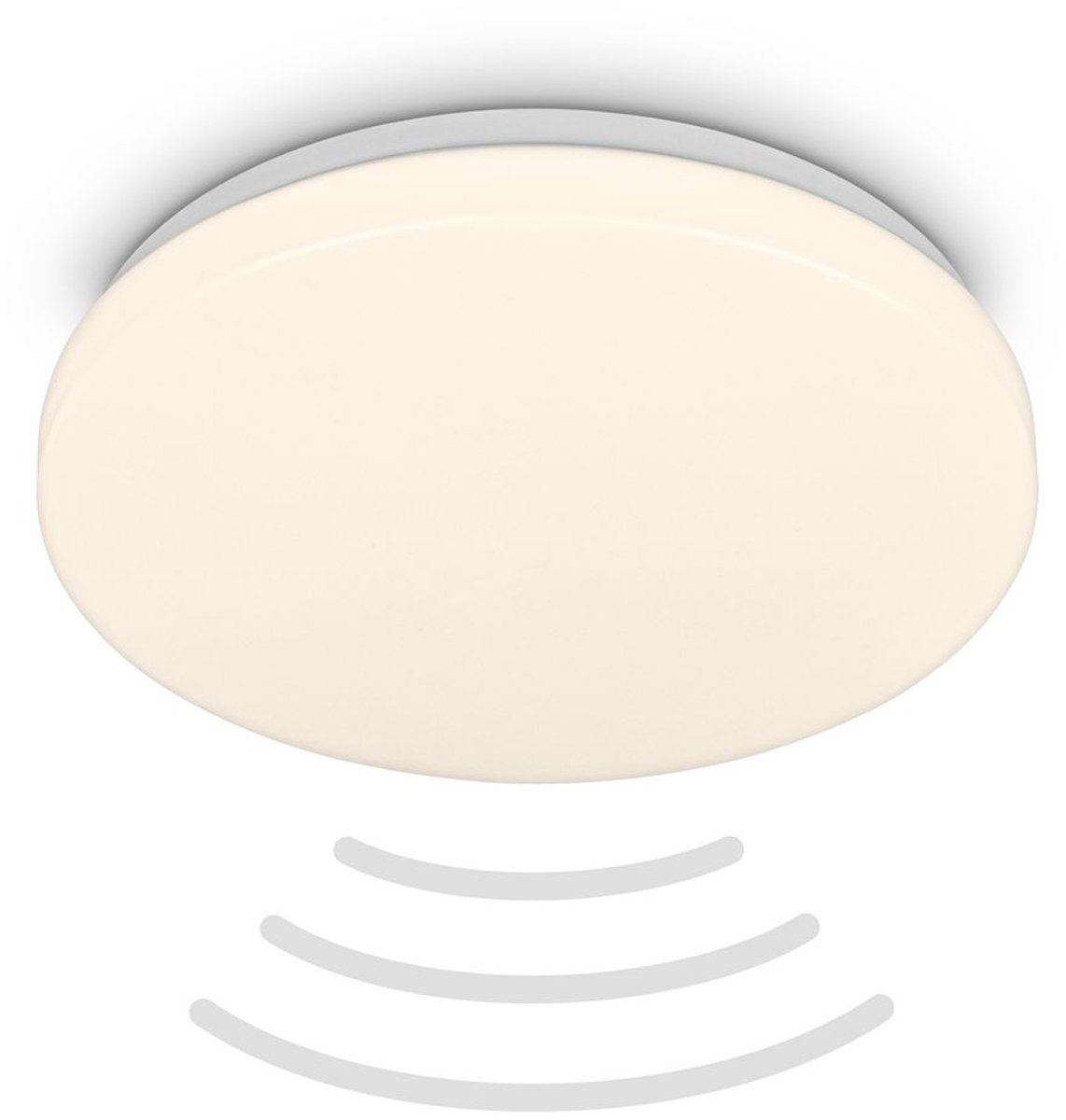 B.k.licht briloner - led badkamerlamp - badkamerverlichting met bewegingsmelder - plafonniére met warm wit licht - ø27 x 6.5 cm