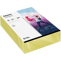 Gekleurd papier tecno a5 80 g m² geel 500 vellen